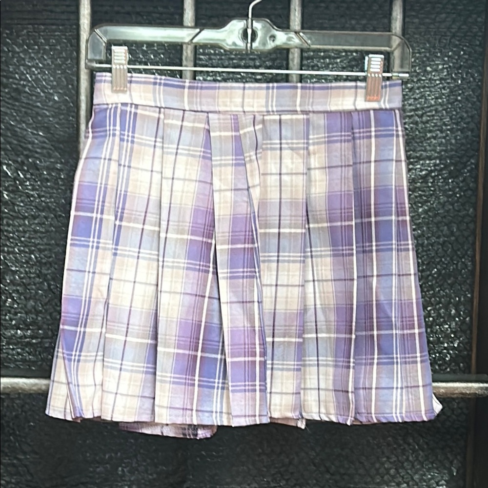 Plaid Purple Skirt